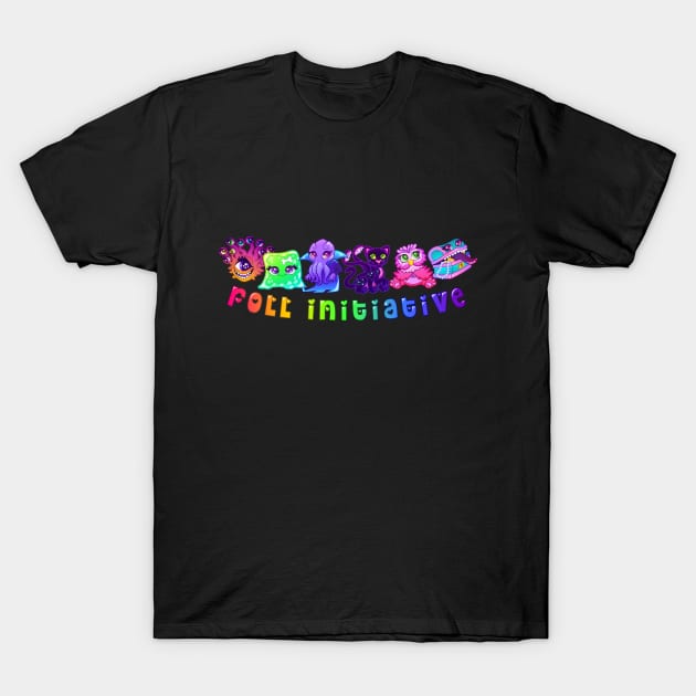 Dungeons and Dragons Monsters Kawaii T-Shirt by NikkiWardArt